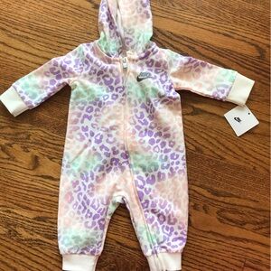 Nike hooded zip onesie